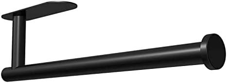 DEKAVA Paper Towel Holder Under Cabinet Wall Mount for Kitchen Towel, Self-Adhesive Bar, Rack, SUS304 Stainless Steel 13 inch (BlackA, 1) DEKAVA Paper Towel Holder Under Cabinet Wall Mount for Kitchen Towel, Self-Adhesive Bar, Rack, SUS304 Stainless Steel 13 inch (BlackA, 1)