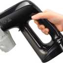 Vacuum Steamer for Clothes, 3200Pa Suction Handheld Clothes Steamer, Dual Mode, LED Display, Portable Travel Steamers for Clothes, Steaming & Ironing 2 In 1, 160ml Water Tank (for 110-120V) - Black