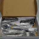 HIWARE 48-Piece Silverware Set with Steak Knives for 8, 18/8 Stainless Steel Flatware Cutlery Set For Home Kitchen Restaurant Hotel, Kitchen Utensils Set, Mirror Polished, Dishwasher Safe