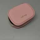 Mini Makeup Bag with Led Mirror, Small Travel Make up Bag 3 Light Modes Adjustable Brightness, for Women Organizer Cosmetic Bag, Portable Travel Train Toiletry Bag, for Pool Parties Work Touch-Ups (Pink)