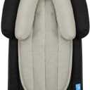 COOLBEBE Upgraded 2-in-1 Babybody Supports for Newborn Infant - Extra Soft Breathable Car Seat Insert Cushion Pad, Perfect for Carseat, Stroller, Swing, Bouncer, Black