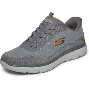Skechers Men's Summits Canvas Hands Free Slip-in | Hands Free Slip-ins, Air-Cooled Memory Foam, Vegan, Canvas, 10.5