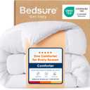 Bedsure Full Comforter Duvet Insert, All Season Bed Comforter, Quilted Down Alternative Duvet, Box Stitched Comforters with Corner Tabs, Machine Washable, 82 x 86 Inches (White)