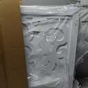 Ashfield & Harkness 4-Panel Pet Gate - Scroll White Wooden Freestanding Dog