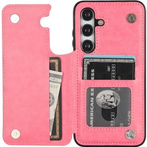 Samsung Galaxy S24Ultra 5G Case S24Ultra Card Credit Holder Wallet Protective Cover with Card Slot and Leather Case for Samsung S24Ultra 6.8Inch (Samsung S24 Ultra)