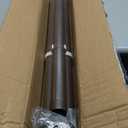 Tension Shower Curtain, Spring Shower Tension Curtain Rod, Closet Rod, for Windows or Shower, Rust Resistant Easy to Install, Umimile (Brown, 51-126)