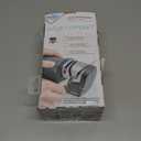 Smiths 50097 Compact Electric Knife Sharpener | White & Grey | Kitchen Knife 2 Stage Sharpener | Electric & Manual | Blade Guide | Quick Sharpening & Polishing | Straight Edge Blades | Handheld (One Size)