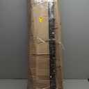 AOSKY Cordless Zebra Blinds for Windows Pull Down Roller Window Shades Dual Layer Light Filtering Privacy for Day and Night, Free-Stop Door Shades for Home Easy to Install (35" W X 72" H, White)