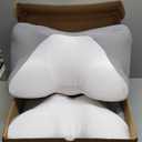 Extra High Loft Cervical Neck Pillow for Broad Shoulders, Firm Contour Memory Foam Support Pillow, High Profile Ergonomic Design for Side Sleepers Who Prefer a Taller Pillow (24.41"L x 14.96"W x 6.29"H)