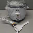 AROMA Rice Cooker, 3-Cup (Uncooked) / 6-Cup (Cooked), Small Rice Cooker, Oatmeal Cooker, Soup Maker, Auto Keep Warm, 1.5 Qt, White, ARC-363NG