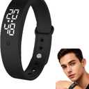 Vibrating Alarm Clock Watch for Heavy Sleepers, Silent Vibration Wake-Up Wristband for Deep Sleepers