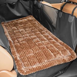 Backseat Dog Bed Mat for Car, Non-Slip Dog Bed for Car Back Seat
Soft & Cozy Dogs Blanket for Car, Washable Travel Pet Mat Seat Protector for SUV, Truck, Fit Backseat Extender