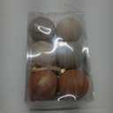 Yunlly 12 Pcs Neutral Textured Christmas Ball Ornaments Rustic Earth Toned Xmas Ornaments Antique Farmhouse Modern Christmas Decor for Tree Home Decor(Brown,Ivory,4 Inch,Rustic)