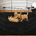 Huge Dog Playpen Mat, 60 in x74 in Dog Crate Mat Extra Large Reusable Puppy Training Pads for Under Crate Cages, Reusable Washable Waterproof Non-Slip Dogs Playpen Mats Pad for Floor Kennel Black