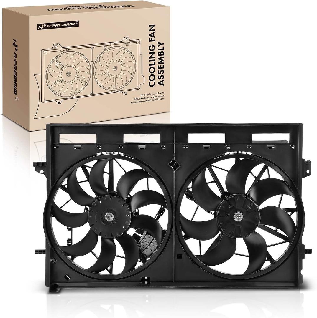 A-Premium Engine Radiator Cooling Fan Assembly Compatible with Select Nissan Models - Rogue 2021 2022 2023 2.5L - Replace# 214816RA0A