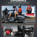 Benlari Passenger Sissy Bar Backrest, Quick Release Detachable Rear Backrest Sissy Bar Fit for Harley Davidson Touring Street Glide Road Glide Road King Electra Glide 2009-2024, Black