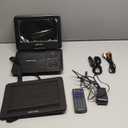 DBPOWER 11.5" Portable DVD Player, 5-Hour Built-in Rechargeable Battery, 9" Swivel Screen, Support CD/DVD/SD Card/USB, Remote Control, 1.8 Meter Car Charger, Power Adaptor and Car Headrest (Black)