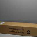 Cordless Vinyl Mini L Blinds 38" W x 48" H, 1" Slat White Horizontal Windows L Blind for Door, Shades, Camper, Light Filtering, Interiors, Arrive 1/2 Inch Narrower Indoor