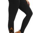 FULLSOFT Fleece Lined Leggings Women with Pockets - High Waisted Thermal Warm Yoga Pants for Winter Hiking Workout, L/XL