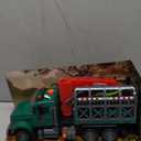 Large Dinosaur Transport Truck Toys for 3 4 5 6 7 8 Year Old Boys, Truck with Loading Crane,Lights and Sounds Vehicles Toy for Kids Childs Toddlers Christmas Birthday Gift