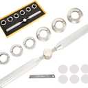 Watch Repair Tool,5537 Watch Case Opener,Watch Back Remover Tool for Rolex & Tudor Watch Repair Tool Kit with 6 Dies 18.5-29.5mm