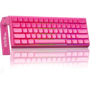 AULA WIN60 HE PRO 60% Mechanical Gaming Keyboard Wired, Magnetic Switch Hot Swappable, Adjustable Actuation Rapid Trigger Mode, 8000Hz Polling Rate, RGB Small Keyboard 60 Percent Compact Design for PC