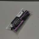 Patelai 3 Sizes 9-Row and 5-Row Cushion Nylon Hair Brush for Natural Hair, Travel Detangling Brush Comb for Women Men Volumizing Shaping Separating Defining Curls Hair Salon(Black Purple)