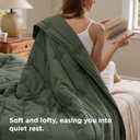 Bedsure Queen Quilt - Prewashed Extra Soft Cotton-Like Polyester Quilts Queen Size, Lightweight Comforter, Includes 1 Quilt 90x96 Inches with 2 Shams, Machine Washable, Dark Green