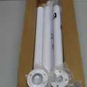 Closet Rod 50-87 Inches, Adjustable Heavy Duty Metal White Closet Rods for Hanging Clothes 1.3 Inches Diameter for Wardrobes Laundry