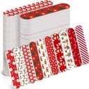 50 Pack Christmas Mini Nail Files Gifts Bulk Holiday Mini Emery Boards Double-Sided Christmas Party Nail Files Favors Bulk Stocking Stuffers for Employee Appreciation Teacher Staff Coworkers (Classic)
