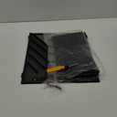 5 Tier Hanging Wall File Organizer, Mesh Mail Paper Organization Hanging File Folder Holder for Home Office, Black