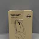 TECKNET Ergonomic Mouse, Wireless Rechargeable Vertical Mouse for Carpal Tunnel Right Hand, 4800 DPI 5 Adjustable Levels 2.4GHz with USB-A Receiver, Silent Click, for Laptop, PC, Desktop (Not USB-C)