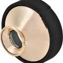 Tbest Alto Saxophone Mute Silencer Lade Lightweight Plastic Sax Mute Saxophone Silencer Alto Saxophone Mute Sax Dampener Silencer Accessory (Gold)