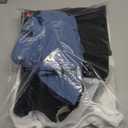 Neer 3 Pack Women's Thermal Shirts Long Sleeve Crew Neck Fleece Lined Undershirts Slim Fit Basic Tops Winter Base Layer (Large, Black, White, Haze Blue)