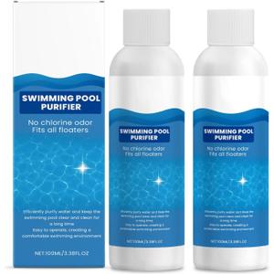 Swimming Pool Purifier, Pool Purifier, Pro Pool Water Purifier Liquid, Keeps Water Crystal Clear & Removes Cloudiness, for Inground Pools & Above Ground Pools