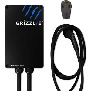 Grizzl-E Classic, Level 2 240V / 40A Electric Vehicle (EV) Charger, UL Certified, Metal Case Enclosure, Indoor/Outdoor Electric Car Fast Wall Charging Station, NEMA 6-50 Plug, Classic Black