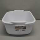 3-pack 18 Quart Dish Pan Wash Basin, Large Dish Tub, White