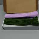 Peryiter 500 Pieces Pipe Cleaners Chenille Stems for Flowers Craft Supplies Bulk Fluffy Fuzzy Sticks for DIY Art Projects Creative Gift Wrapping Party Decorations(Pink Flower,12 Inch)