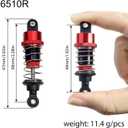 MJX 1/16 16210 16209 16208 Shock Absorbers Front Rear Hydraulic Shock Absorbers RC Car Stock Space Parts 16500R 16510R (4Pcs 16510R)