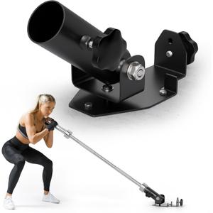 EVERSTRONG T Bar Row Attachment with V Bar Attachment Landmine Handle - 360 Swivel Landmine Attachment for Barbell for Full-Body Workout in Home Gym - Small Spaces - Deadlifts Squats Landmine Stand