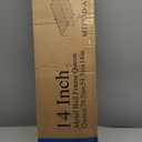 14 Inch Metal Bed Frame Queen Size No Box Spring Needed, Heavy Duty Platform Support Up to 3000 lbs, Easy Assembly, Noise Free, Black