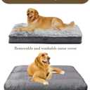 Dog Bed for Medium, Small Dogs Breeds, Deluxe Plush Dog Crate Beds, Comfy Kennel Pad, Pet Sleeping Mat, Waterproof, Removable and Machine Washable Cover & Non-Slip Bottom, 31"X25" Grey