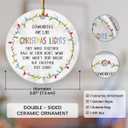 Coworker Christmas Ornaments 2025 - Appreciation Gifts for Coworkers Women, Meaningful Work Besties Gifts for Women Men, Team Ceramic Ornament for Christmas Tree Decorations