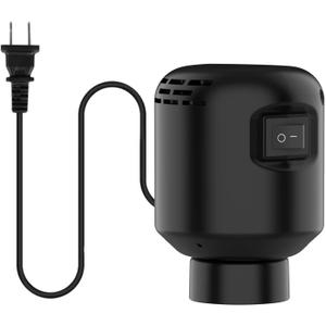 MORECOO Electric Air Pump for Vacuum Storage Bags - Smaller, More Portable, 5000PA Suction Power, 55W Energy Saving, Convenient & Fast Vacuum Bag Pump - Ideal for Travel(Black)