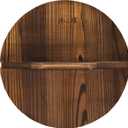 ZhenSanHuan Natural Wooden Wok lid/Cover Kitchen Tool, Pot Cover Lightweight Handcrafted Wooden Kitchen Accessory (34cm/13.4inch)