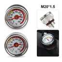 Motorcycle Oil Temperature Gauge,M20x1.5 Oil Temp Temperature Gauge Filler Caps for Motorcycle 0-200 Gauge Engine Valves Caps