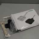 Nonstick 4-Cup Divided Grill Skillet,Equipped with a silicone spatula, Healthy Granite Egg Frying Pan with Anti-scald Handle, Breakfast Skillet for Eggs, Pancakes, Bacon (Black)