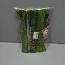 Farbeniok Christmas Pearl Ring Pipe Cleaner Craft Kit, DIY Wreath Ornament Supplies Set with Beads, Bow for Tree Decor, Interior Decoration, School Bags, Children's Festival (Big Green)