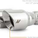 Mishimoto Dual Offset Exhaust Tips, 2.5" Inlet, 3" Outlet