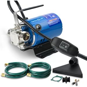Water Transfer Pump, 115V 1/10 HP 330 GPH Electric Utility PumpWith ON/OFF Switch And 2 * 6 Feet Water Hoses Kit.